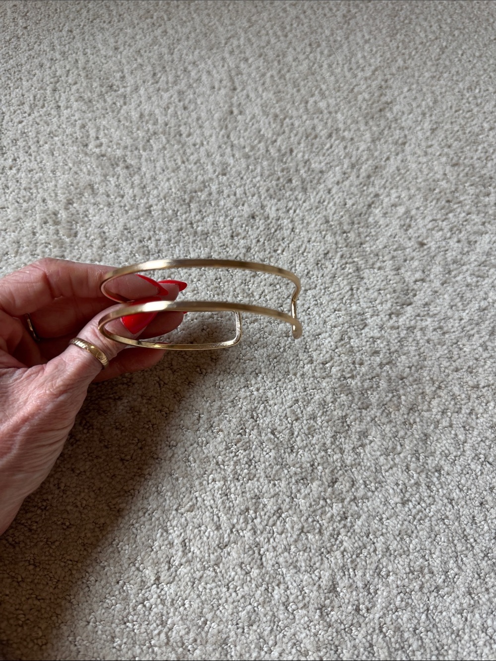 NWOT Gold Double-Band upper arm Cuff Bracelet - Unbranded
